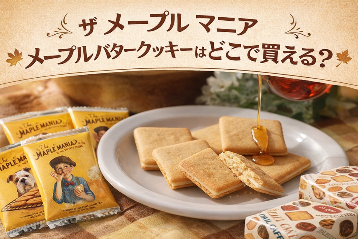 ザメープルマニアのバタークッキーはどこで買える？