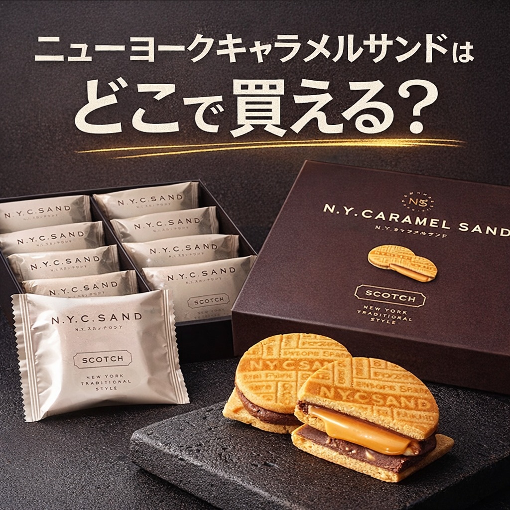 ニューヨークキャラメルサンドはどこで買える？