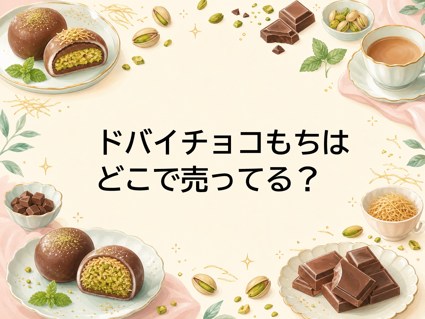 ドバイチョコもちはどこで売ってる？
