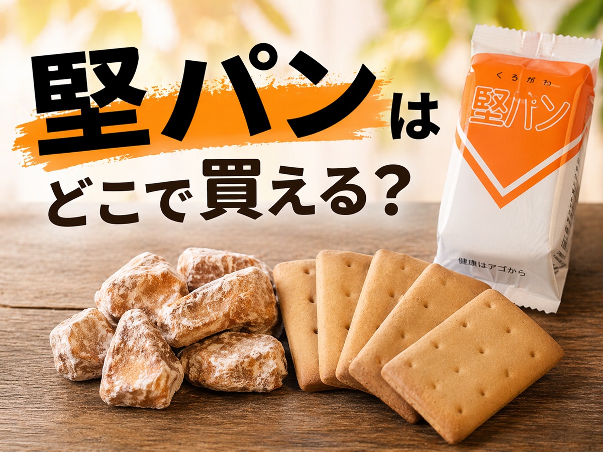 堅パンはどこで買える？