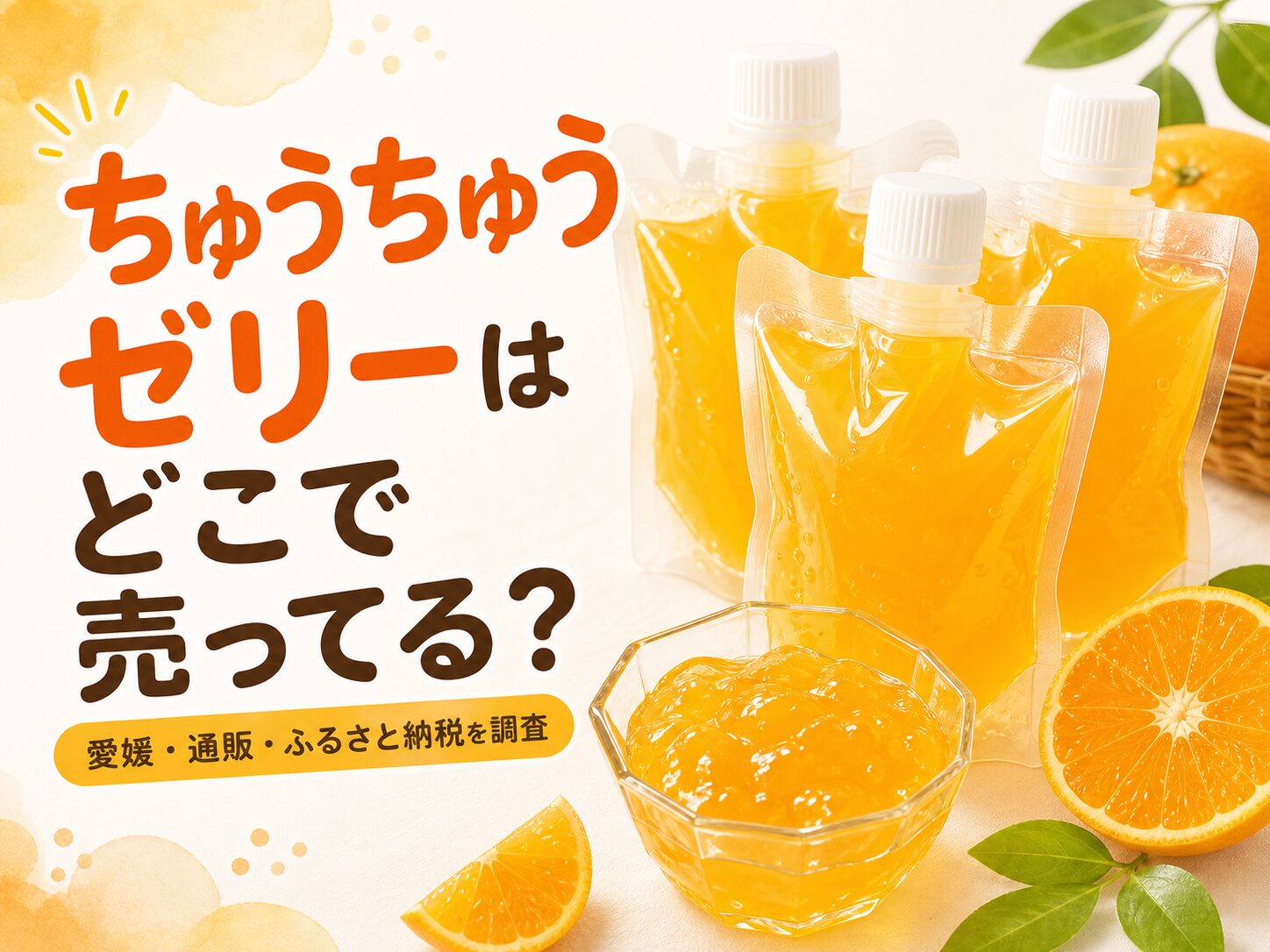 ちゅうちゅうゼリーはどこで売ってる？