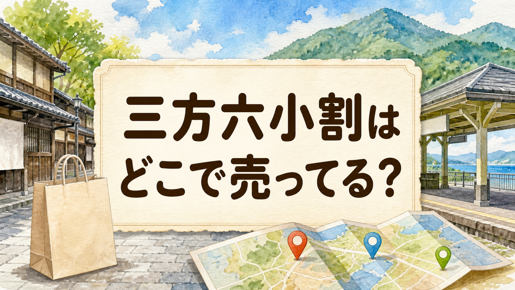 三方六の小割はどこで売ってる？