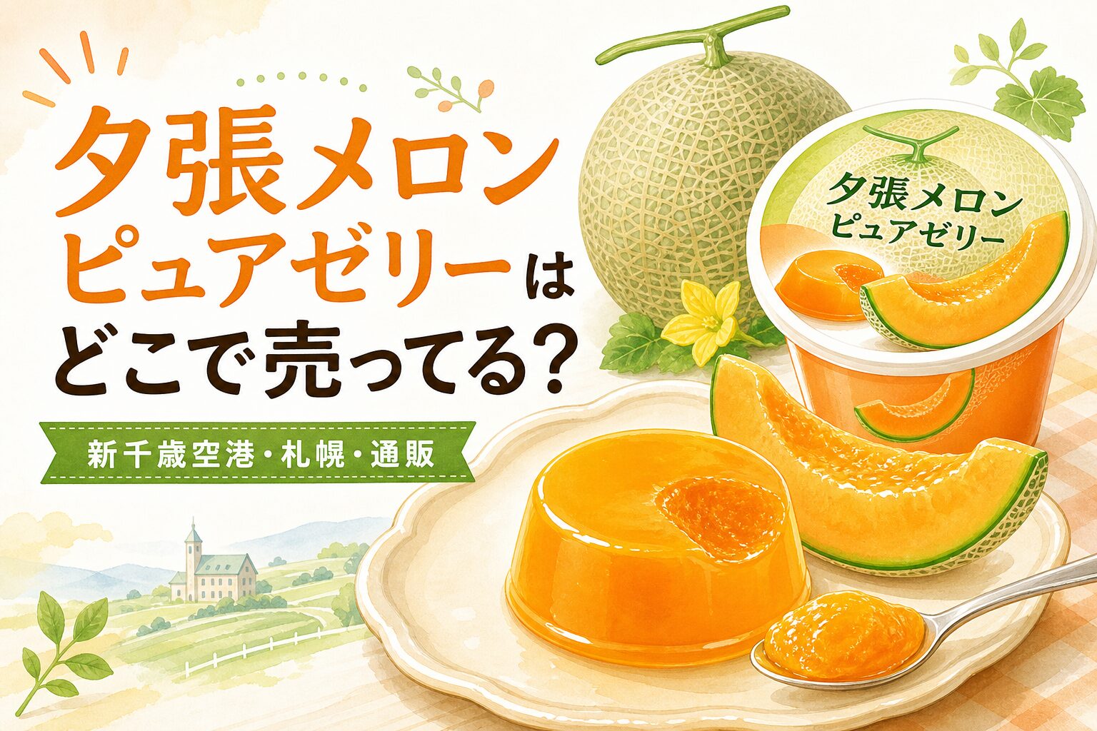 夕張メロンピュアゼリーはどこで売ってる？