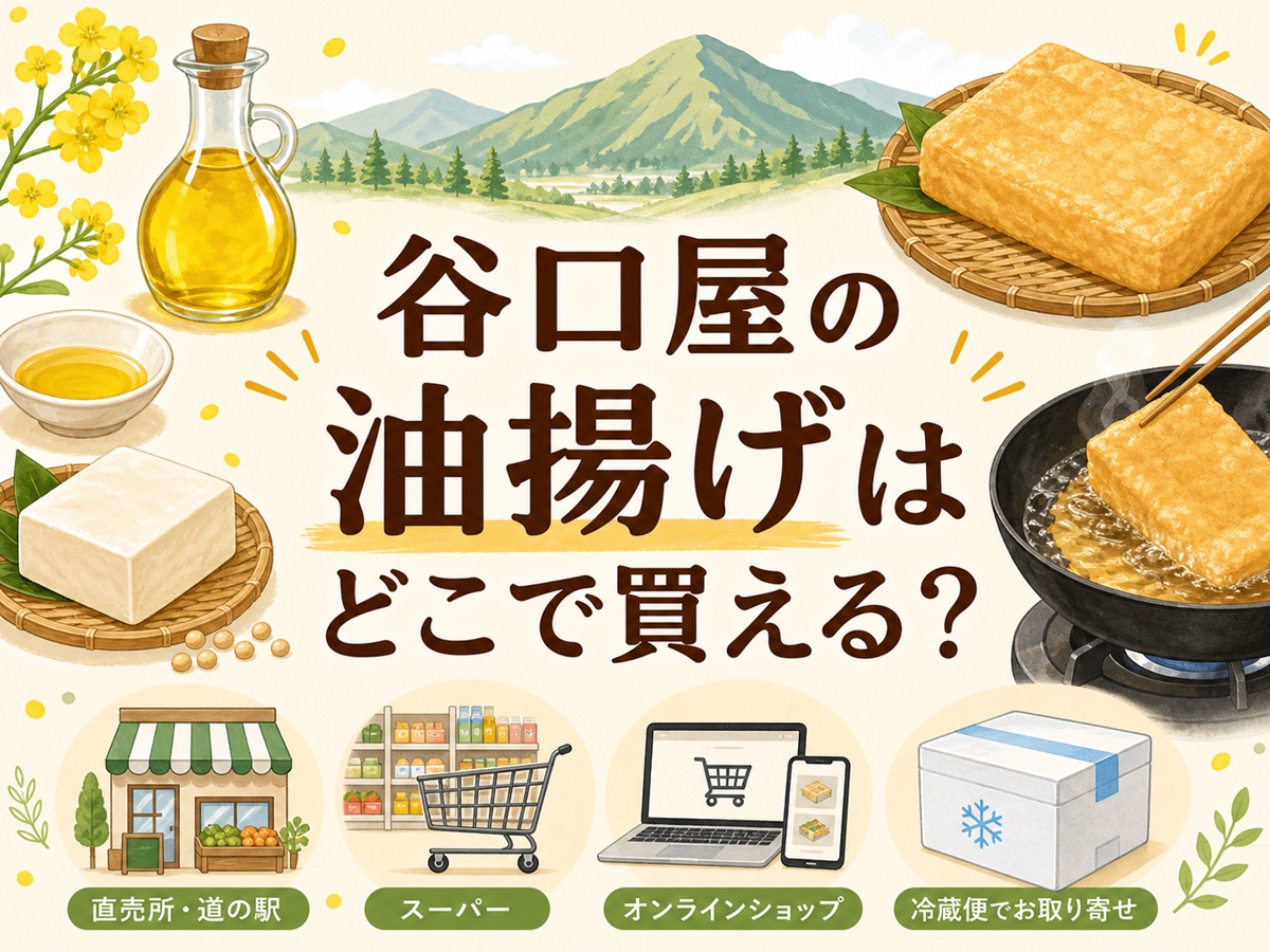 谷口屋の油揚げはどこで買える？