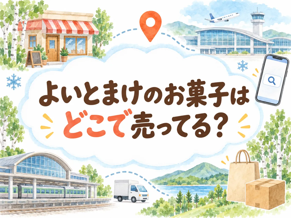 よいとまけのお菓子はどこで売ってる