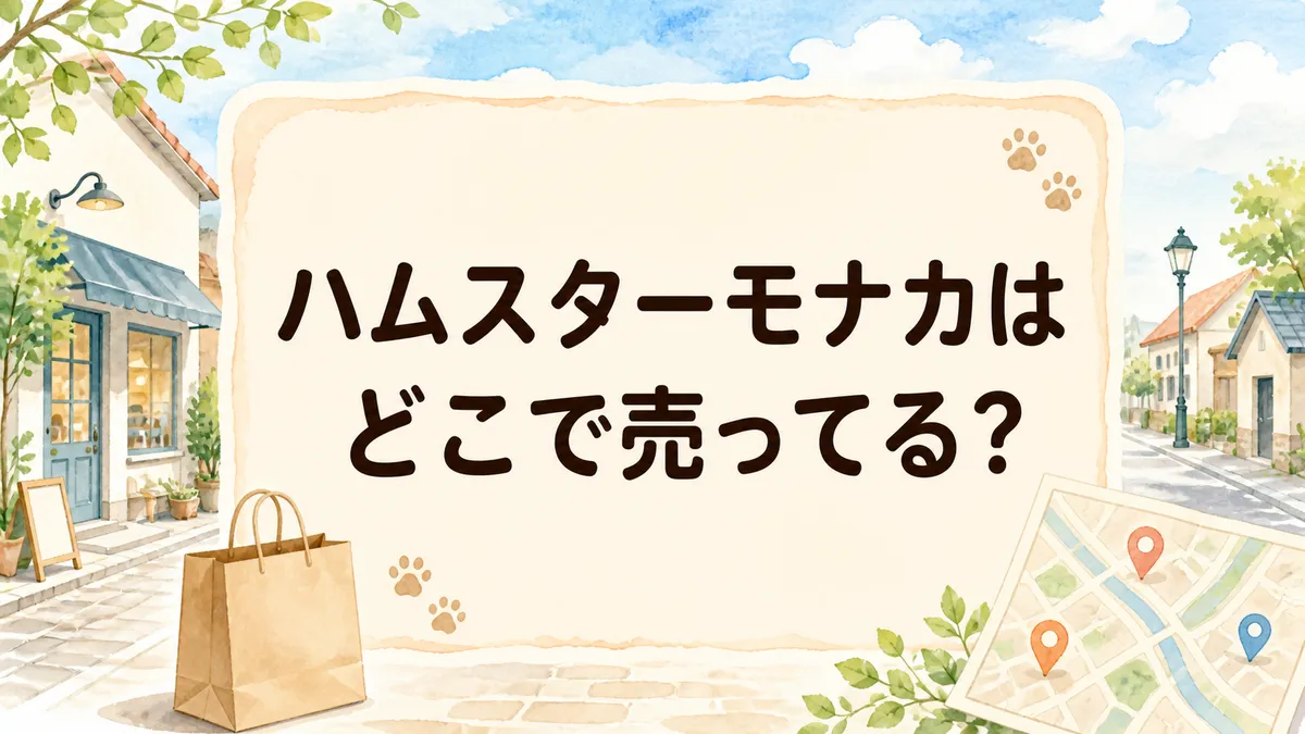 ハムスターもなかはどこで売ってる？