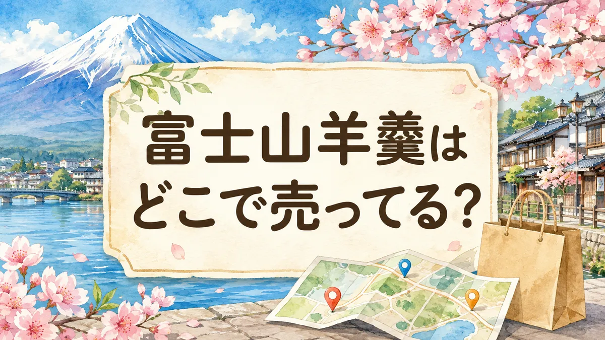 富士山羊羹はどこで売ってる？