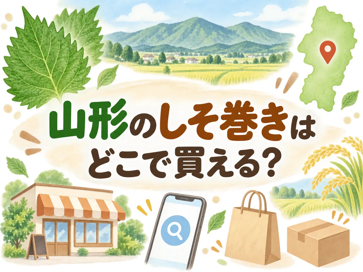 山形のしそ巻きはどこで買える？