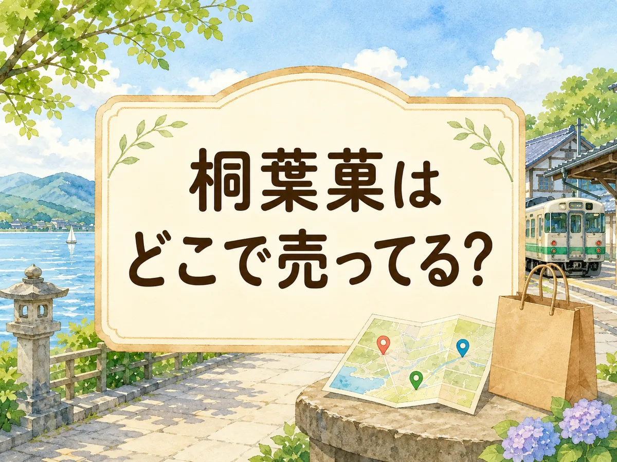 桐葉菓はどこで売ってる？